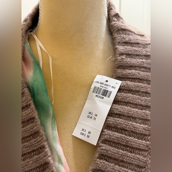 Abercrombie & Fitch Taupe Cable Knit Button-Up Cardigan - Picture 2 of 5